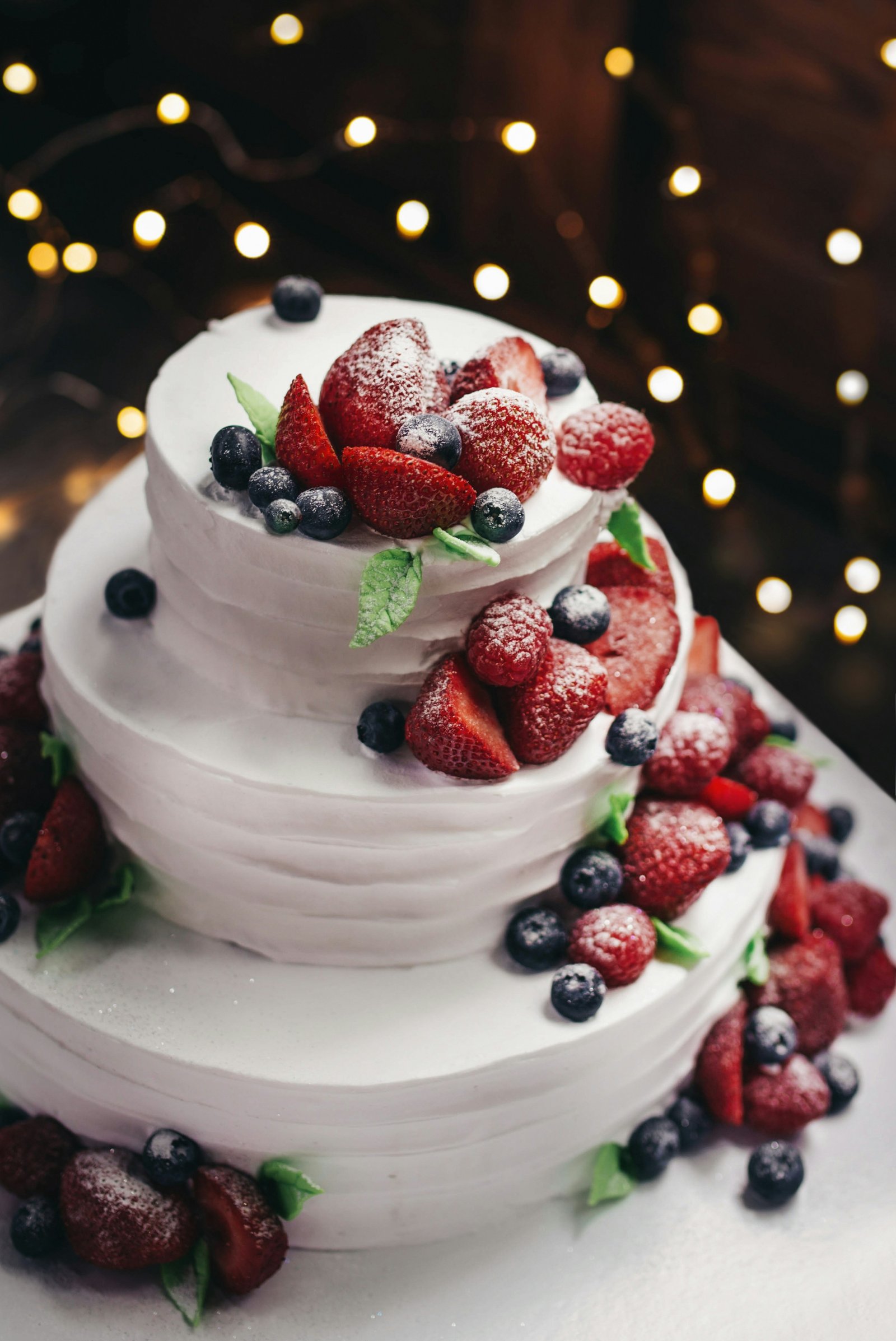 Torta de matrimonio multipiso